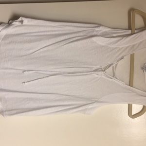 Splendid white lace up top